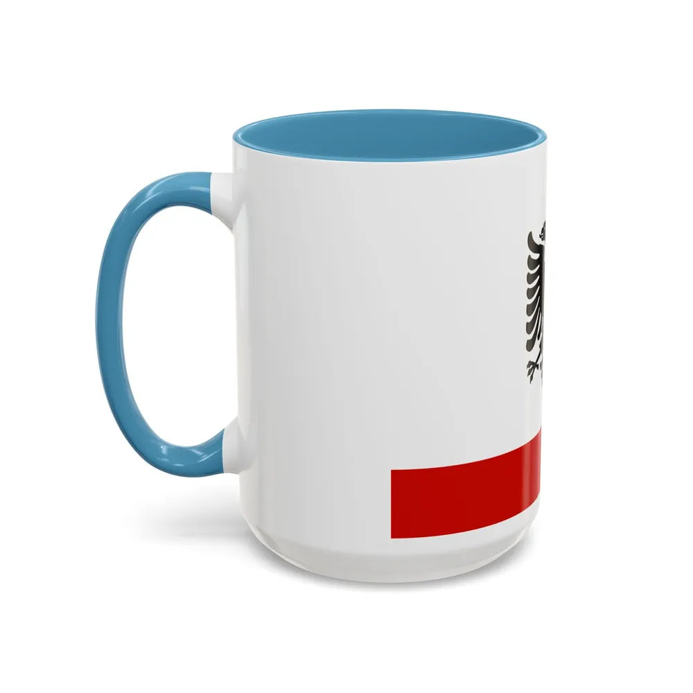 Naval Ensign of Albania 1958 to 1992 - Accent Coffee Mug - Go Mug Yourself