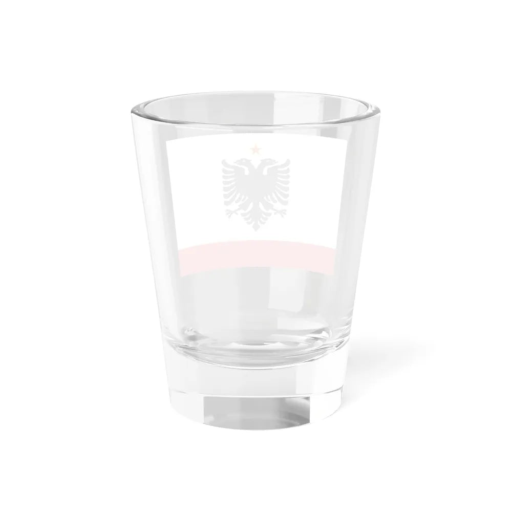 Naval Ensign of Albania 1958 to 1992 - Shot Glass 1.5oz - Go Mug Yourself