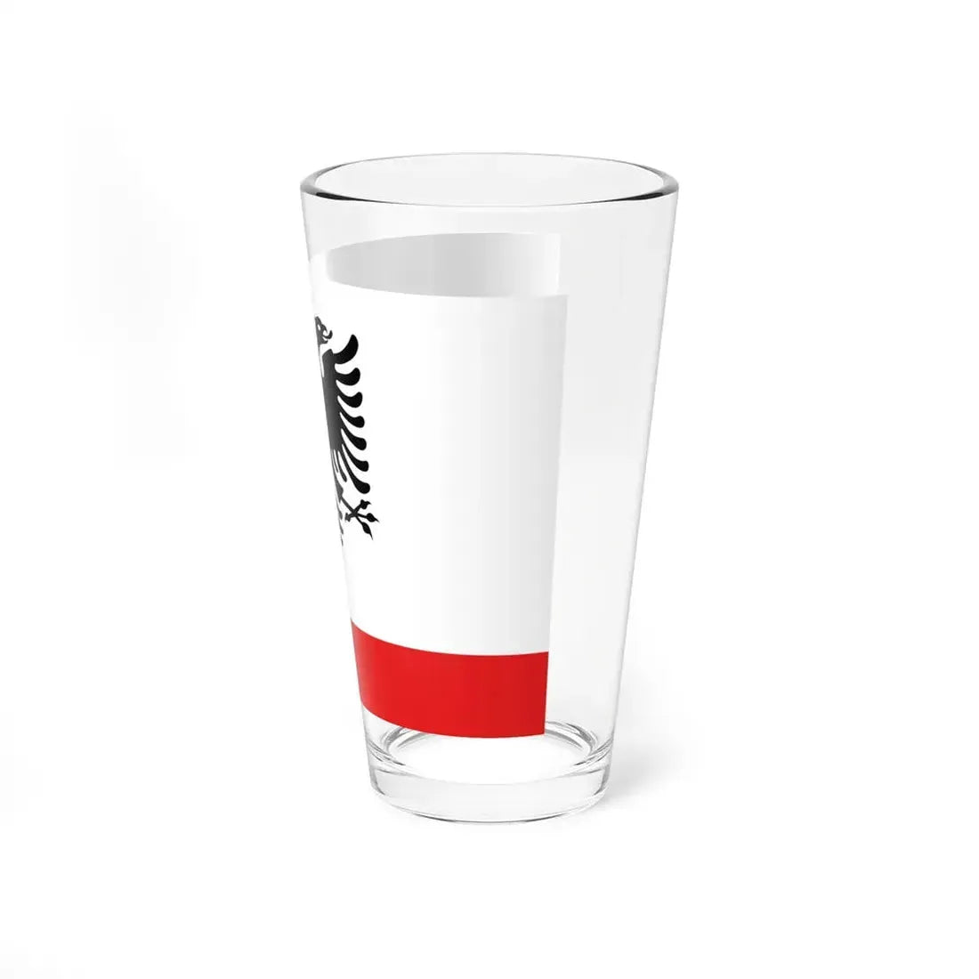 Naval Ensign of Albania (Albania) Pint Glass 16oz - Go Mug Yourself