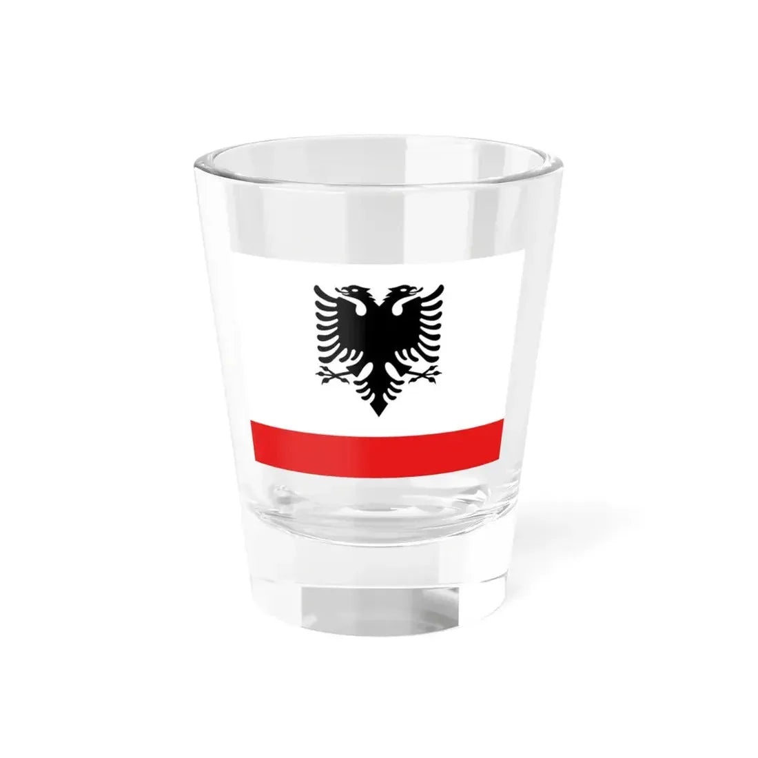 Naval Ensign of Albania - Shot Glass 1.5oz 1.5oz - Go Mug Yourself