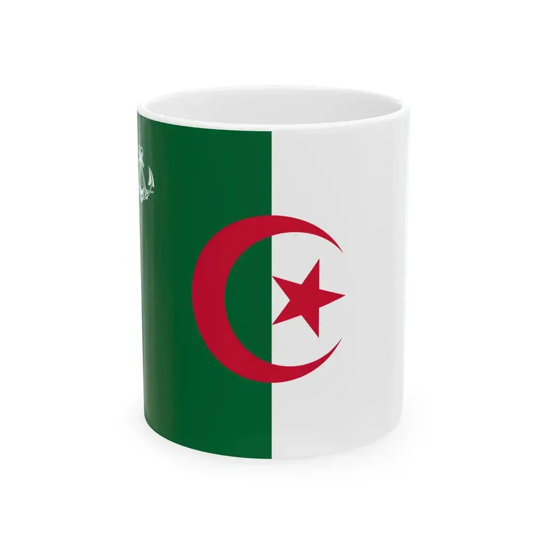 Naval Ensign of Algeria (Algeria) White Coffee Mug 11oz - Go Mug Yourself