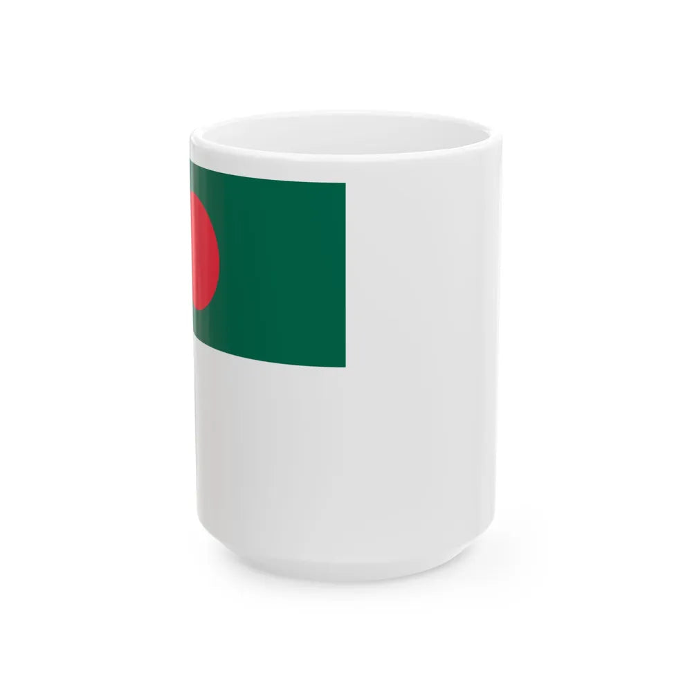 Naval Ensign of Bangladesh (Bangladesh) White Coffee Mug 15oz - Go Mug Yourself