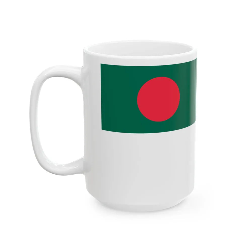 Naval Ensign of Bangladesh (Bangladesh) White Coffee Mug - Go Mug Yourself