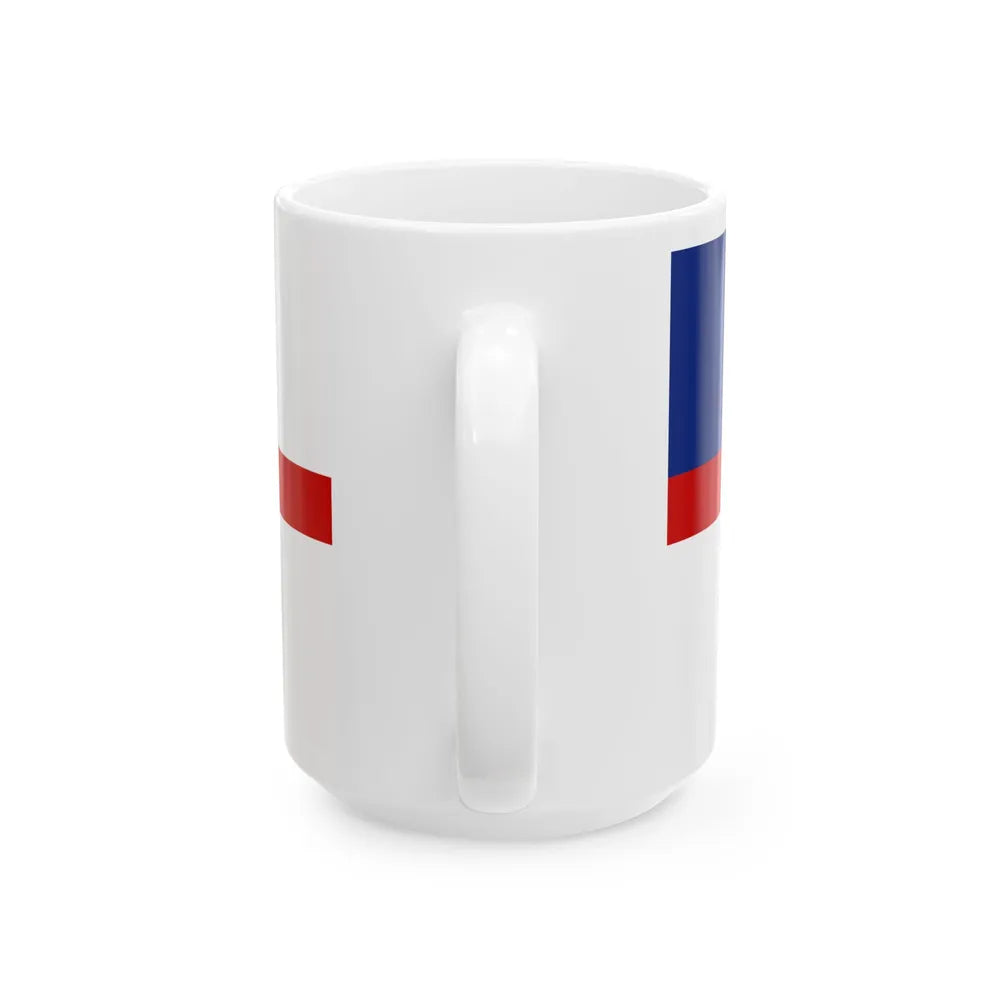 Naval Ensign of Barbados (Barbados) White Coffee Mug - Go Mug Yourself