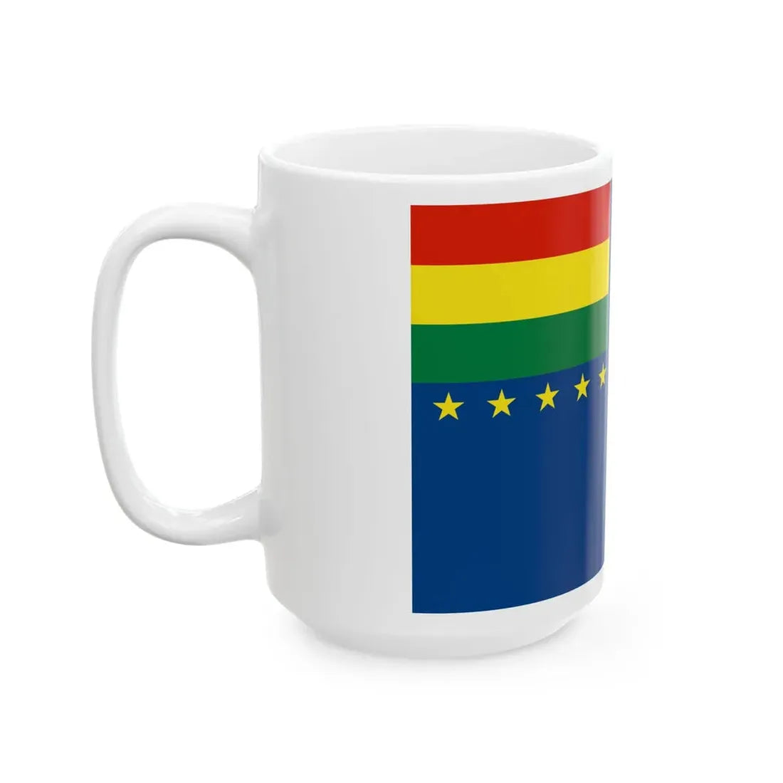 Naval Ensign of Bolivia 1966-2013 (Bolivia) White Coffee Mug - Go Mug Yourself