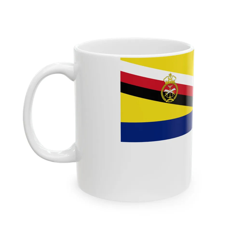 Naval Ensign of Brunei 1984-late 1990s variant (Brunei) White Coffee Mug - Go Mug Yourself