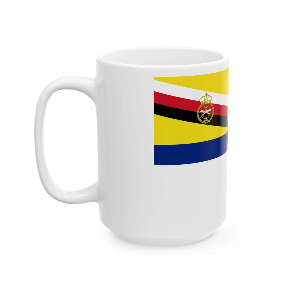 Naval Ensign of Brunei 1984-late 1990s variant (Brunei) White Coffee Mug - Go Mug Yourself