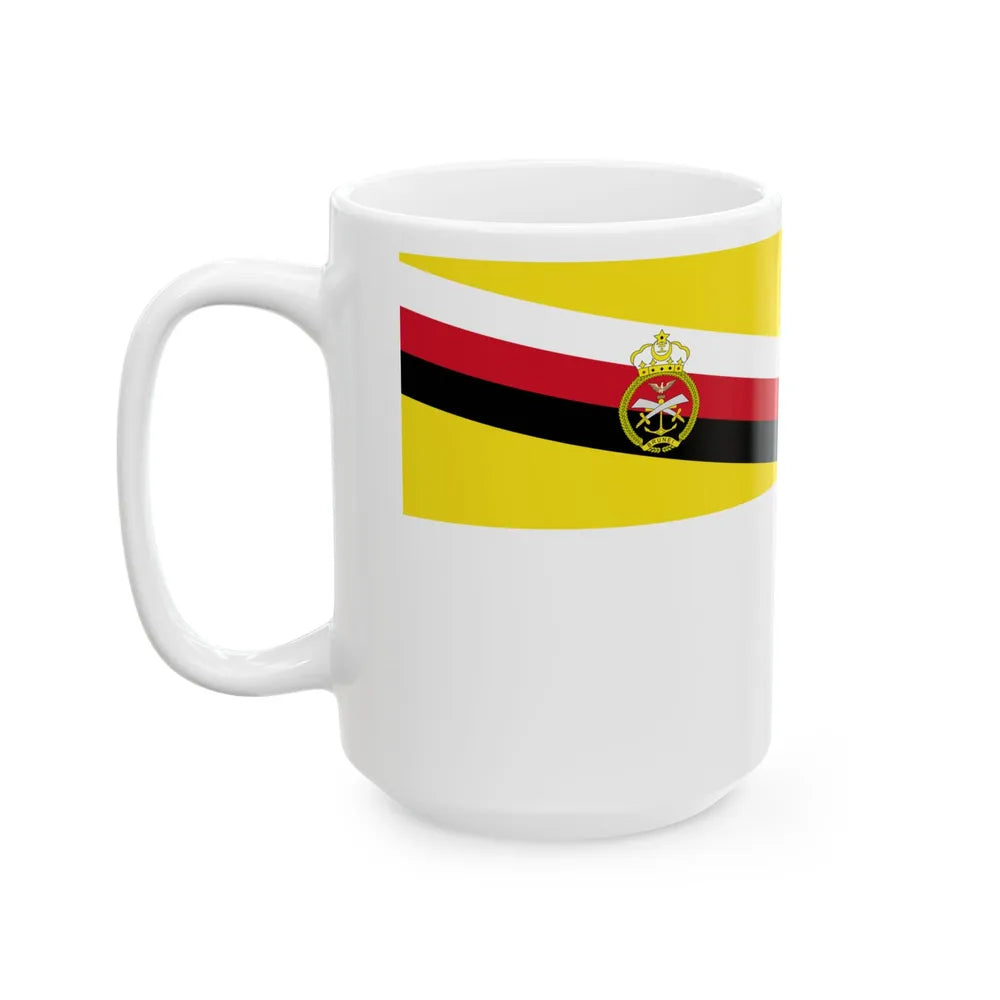 Naval Ensign of Brunei 2nd model (Brunei) White Coffee Mug - Go Mug Yourself