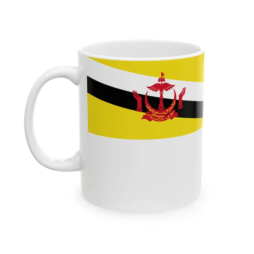 Naval Ensign of Brunei (Brunei) White Coffee Mug - Go Mug Yourself