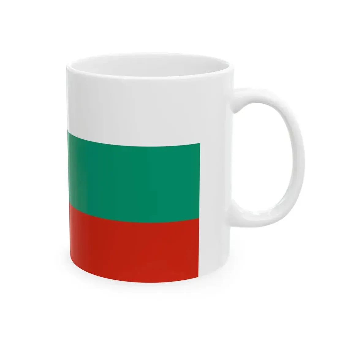 Naval ensign of Bulgaria 1878-1944 (Bulgaria) White Coffee Mug - Go Mug Yourself