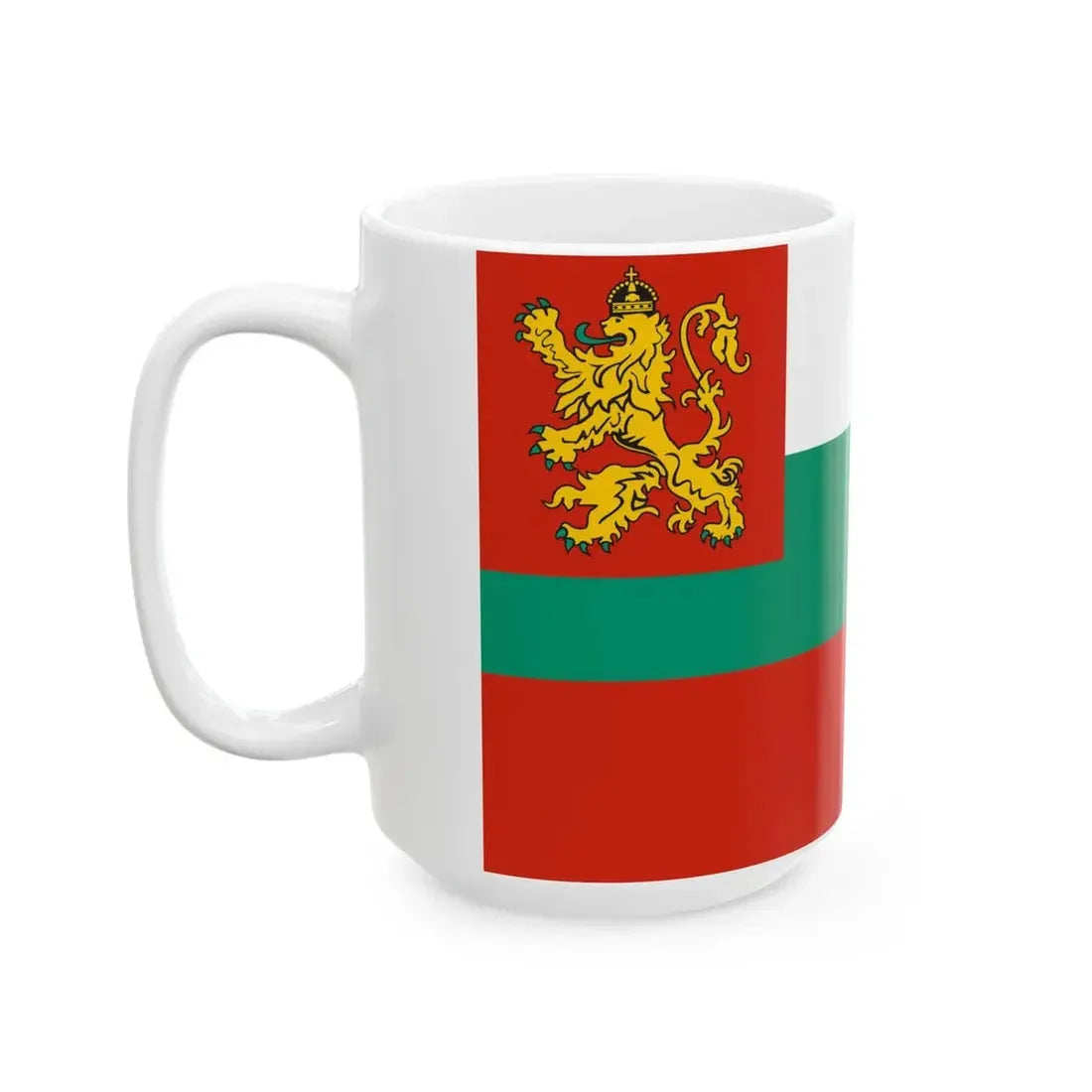 Naval ensign of Bulgaria 1878-1944 (Bulgaria) White Coffee Mug - Go Mug Yourself