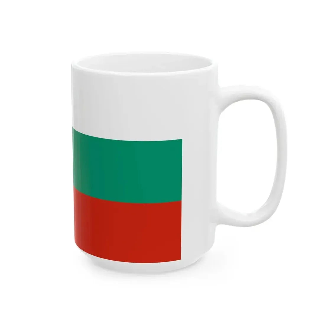Naval ensign of Bulgaria 1878-1944 (Bulgaria) White Coffee Mug - Go Mug Yourself