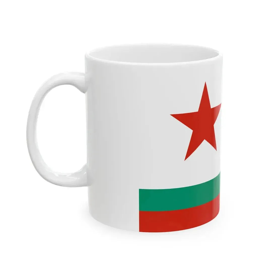 Naval Ensign of Bulgaria 1955-1990 (Bulgaria) White Coffee Mug - Go Mug Yourself