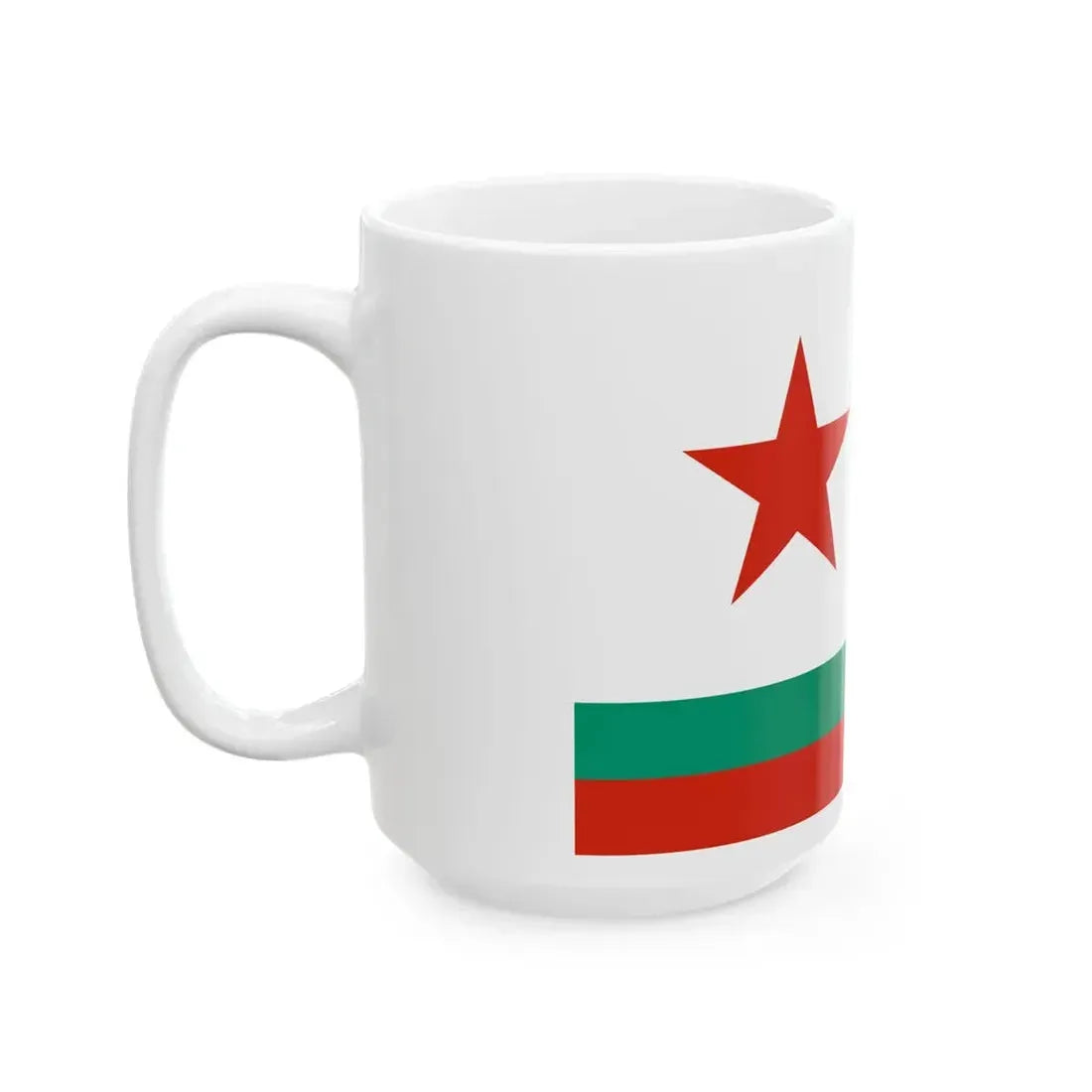 Naval Ensign of Bulgaria 1955-1990 (Bulgaria) White Coffee Mug - Go Mug Yourself