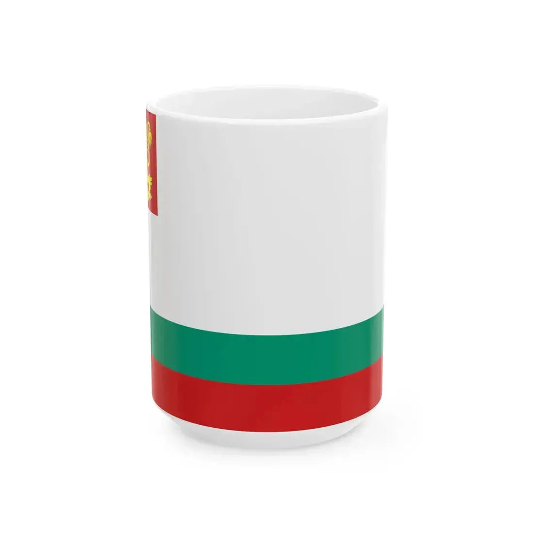Naval Ensign of Bulgaria (Bulgaria) White Coffee Mug 15oz - Go Mug Yourself