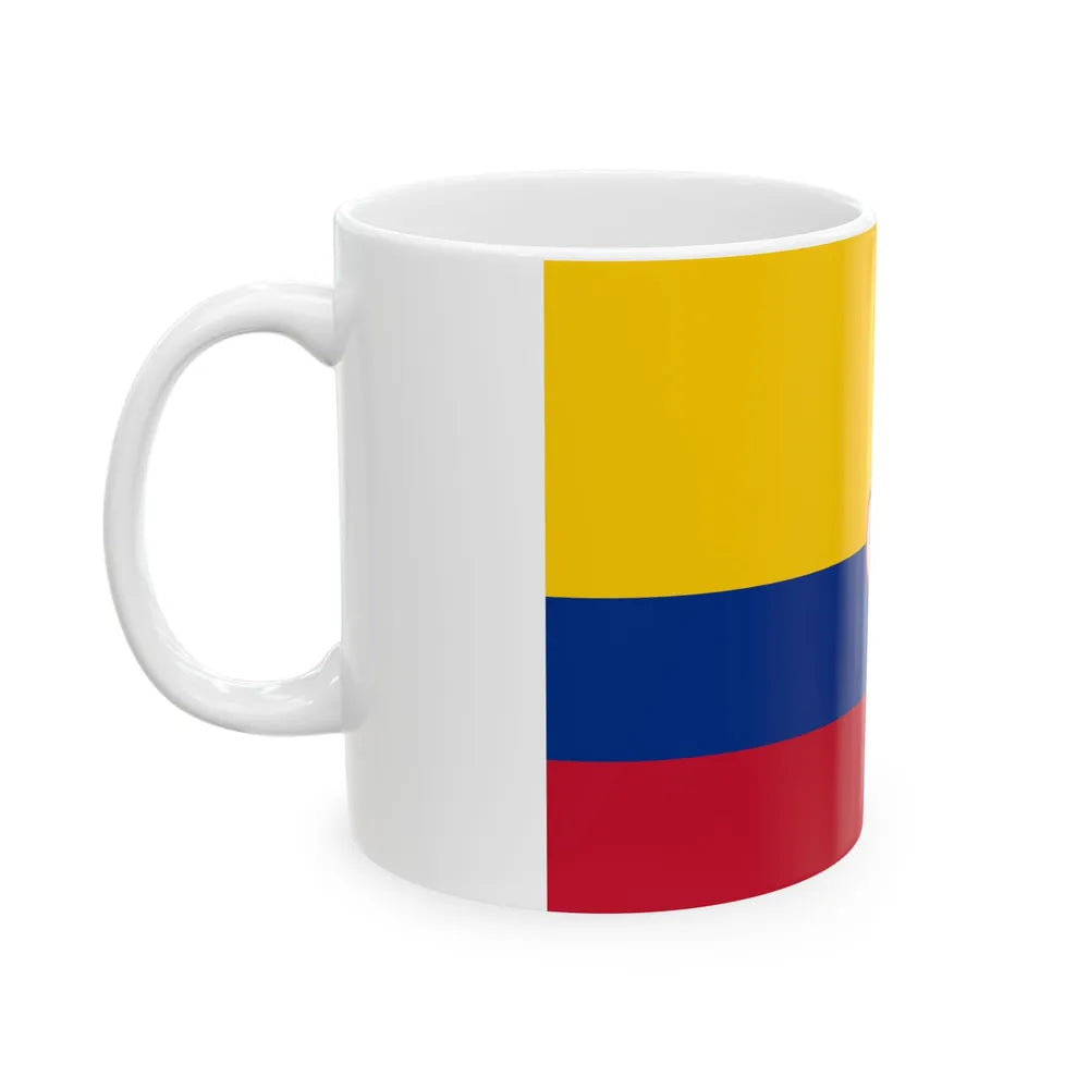 Naval Ensign of Colombia (Colombia) White Coffee Mug - Go Mug Yourself