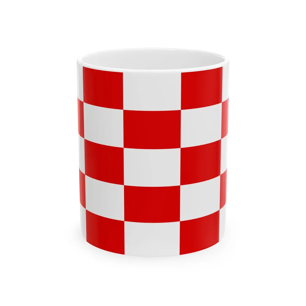 Naval ensign of Croatia 1941-1944 (Croatia) White Coffee Mug 11oz - Go Mug Yourself