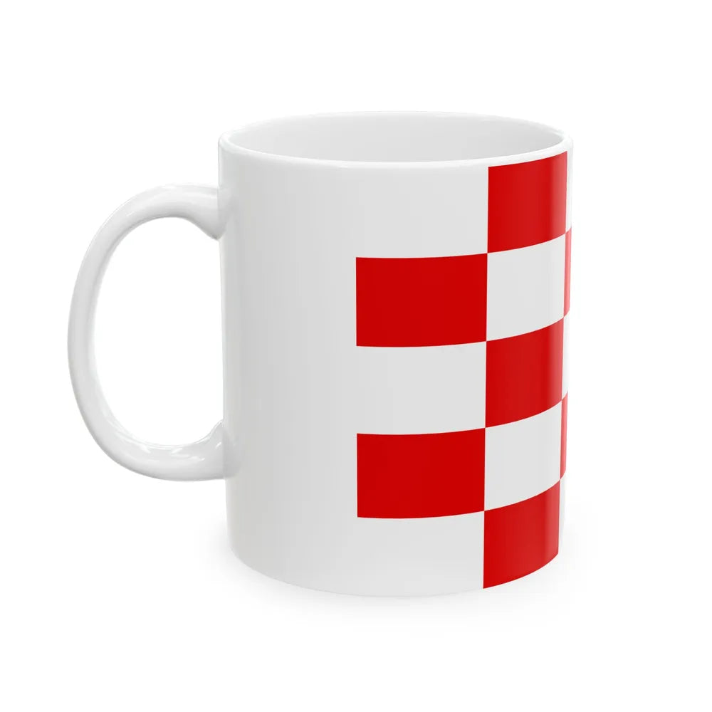 Naval ensign of Croatia 1941-1944 (Croatia) White Coffee Mug - Go Mug Yourself