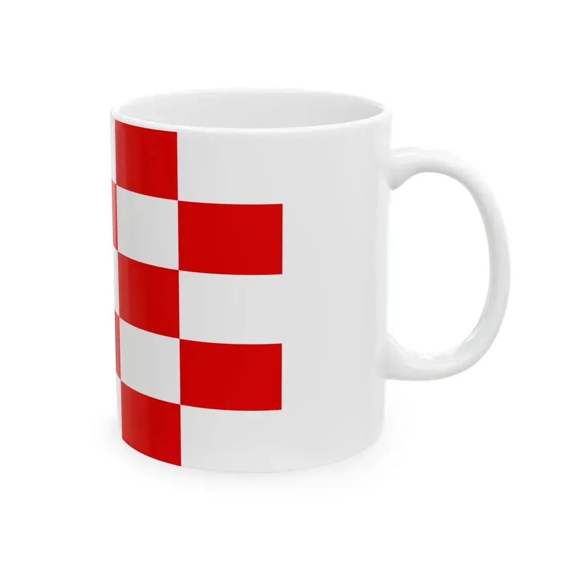 Naval ensign of Croatia 1941-1944 (Croatia) White Coffee Mug - Go Mug Yourself