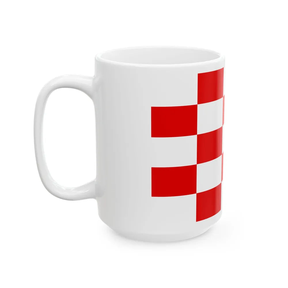 Naval ensign of Croatia 1941-1944 (Croatia) White Coffee Mug - Go Mug Yourself