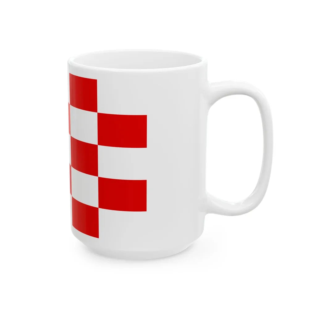 Naval ensign of Croatia 1941-1944 (Croatia) White Coffee Mug - Go Mug Yourself