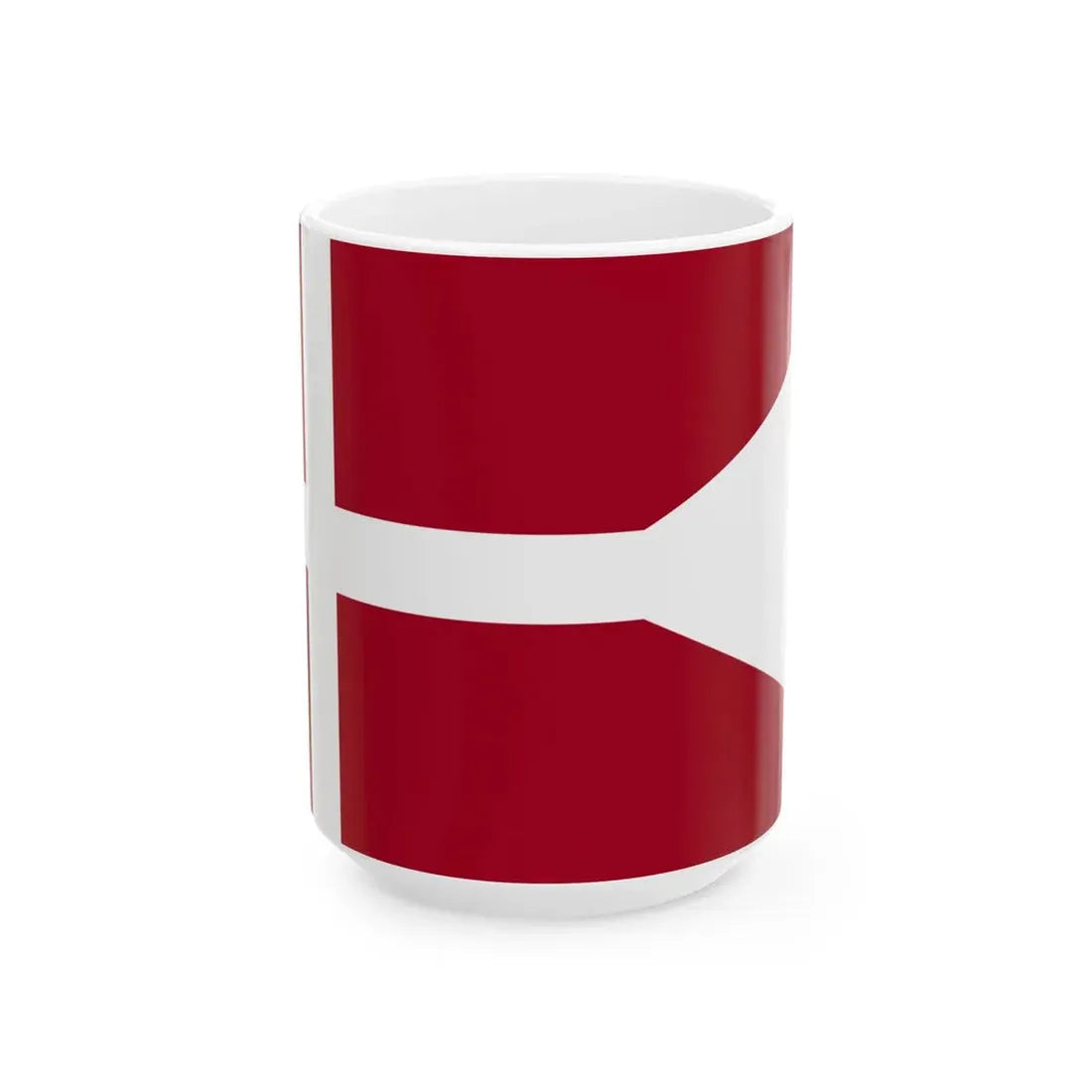 Naval Ensign of Denmark (Denmark) White Coffee Mug 15oz - Go Mug Yourself