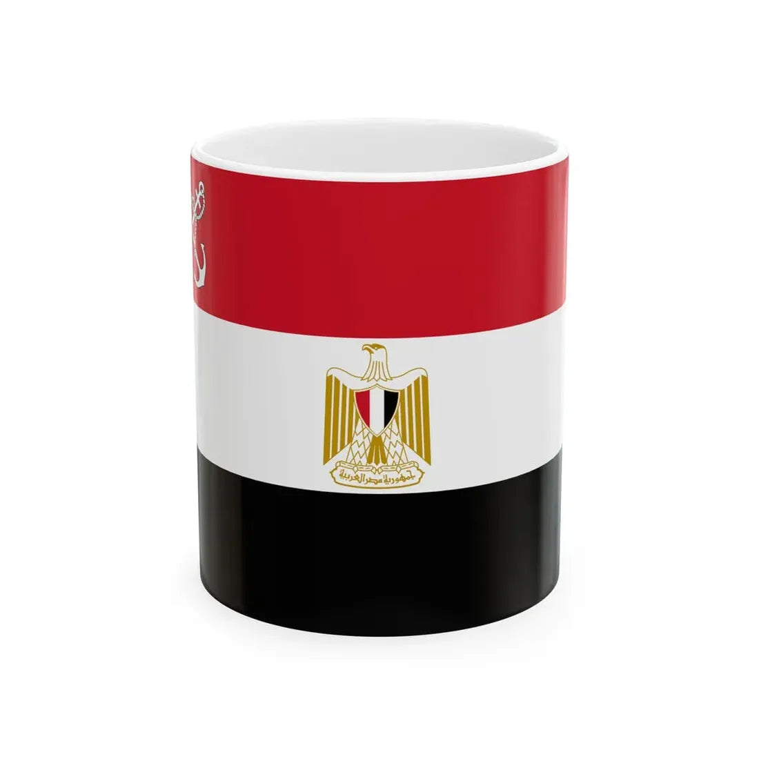Naval Ensign of Egypt (Egypt) White Coffee Mug 11oz - Go Mug Yourself