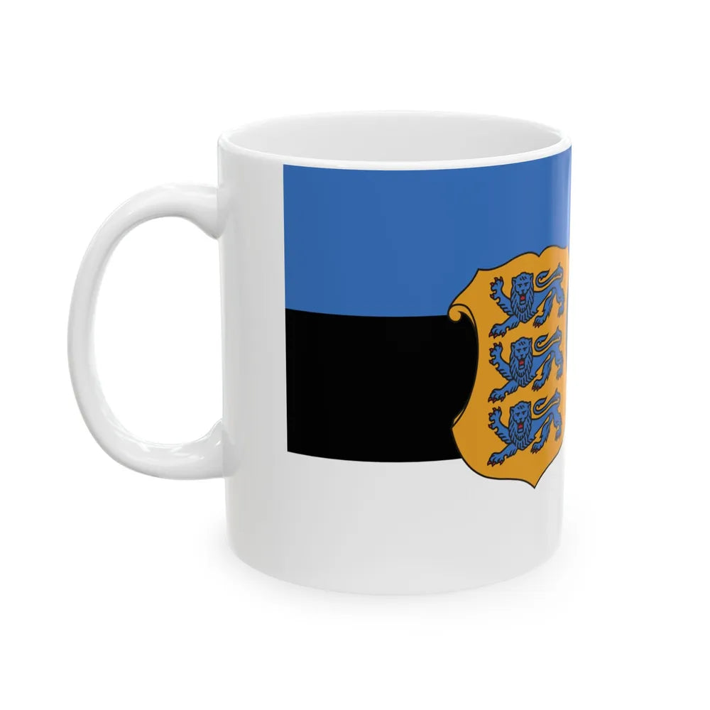 Naval Ensign of Estonia (Estonia) White Coffee Mug - Go Mug Yourself