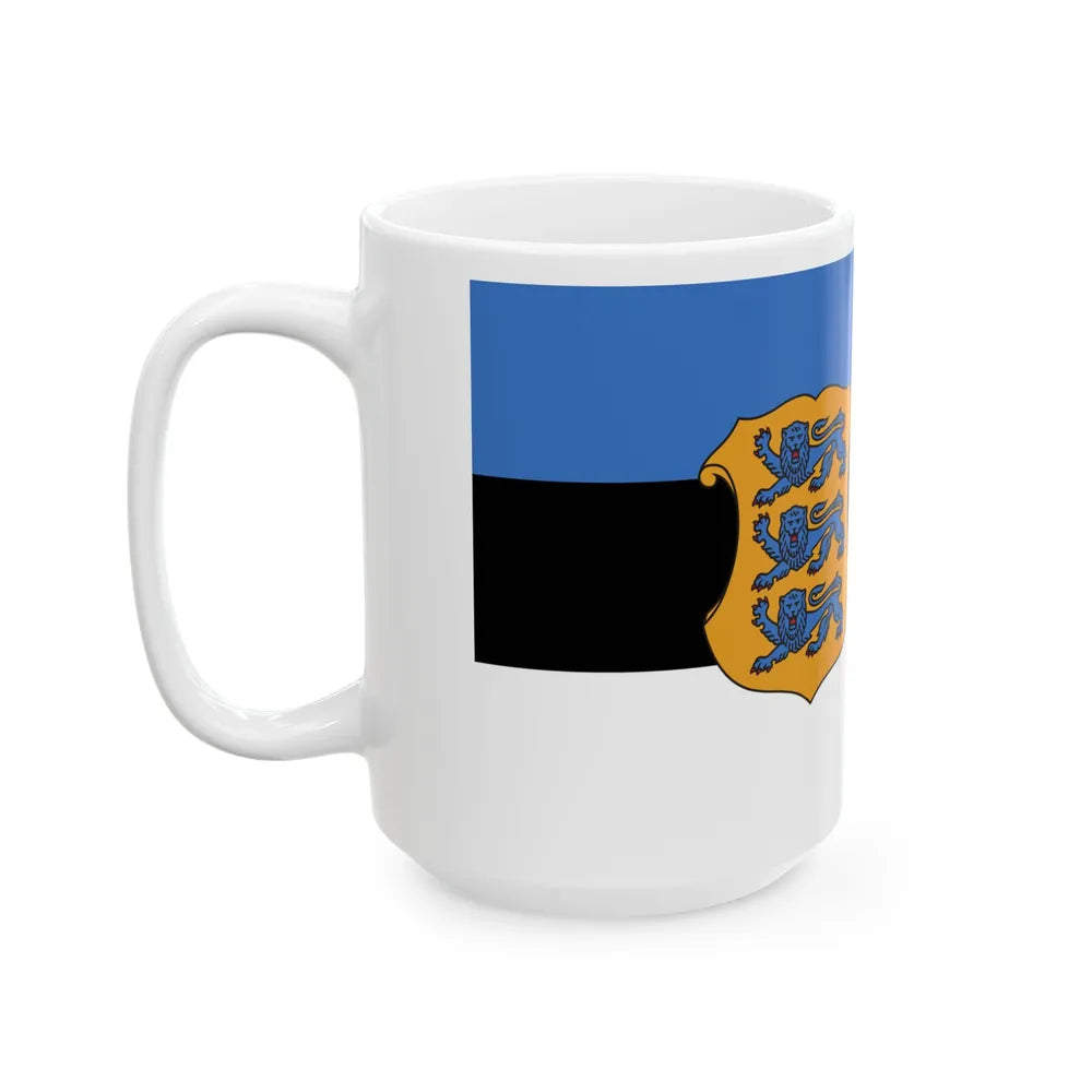 Naval Ensign of Estonia (Estonia) White Coffee Mug - Go Mug Yourself