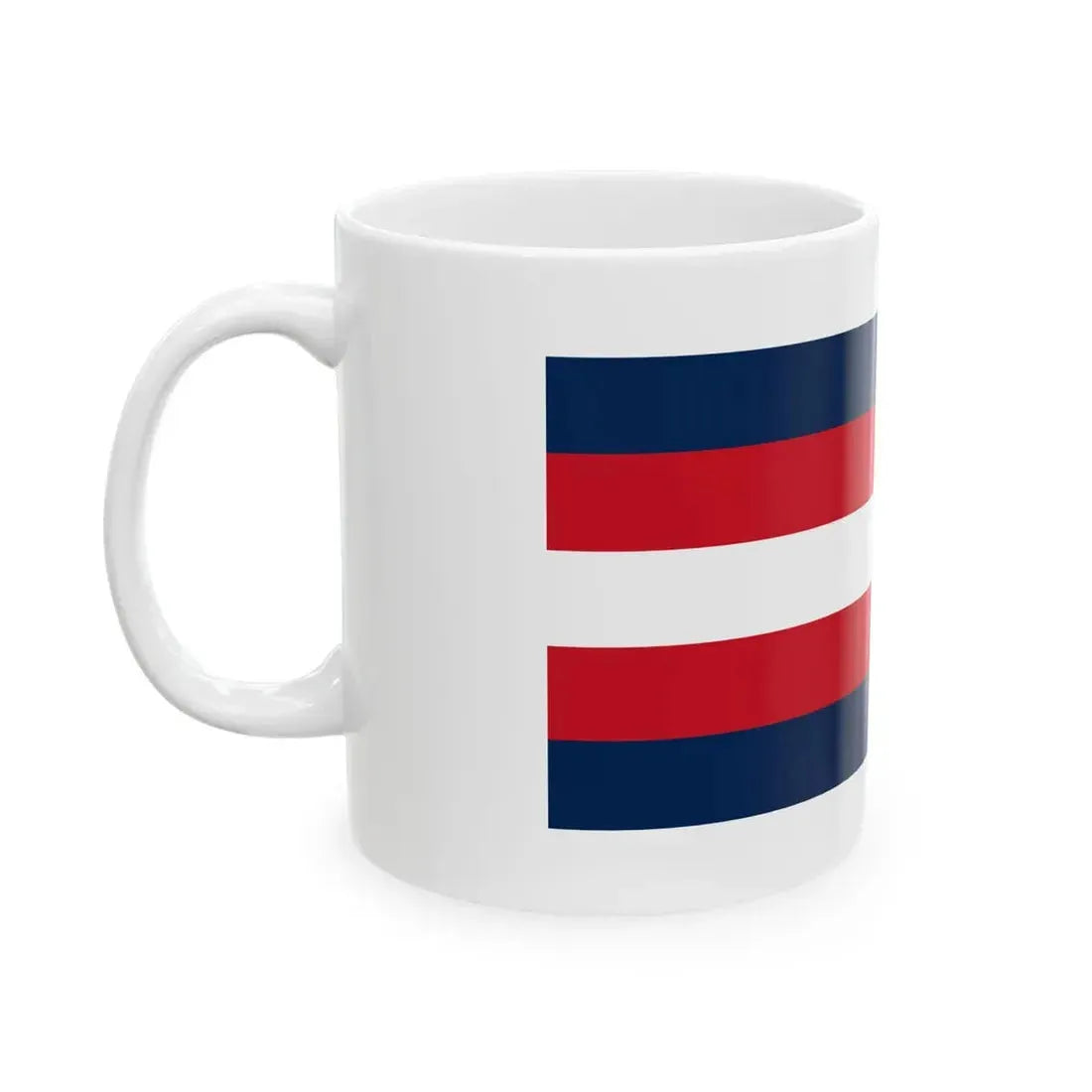 Naval ensign of French Algeria 1848-1910 (Algeria) White Coffee Mug - Go Mug Yourself
