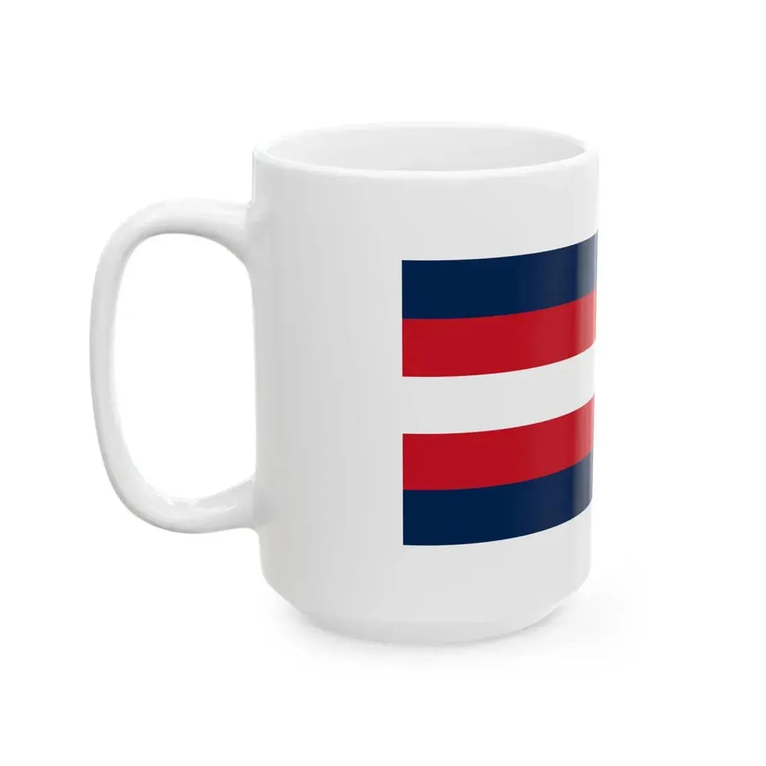 Naval ensign of French Algeria 1848-1910 (Algeria) White Coffee Mug - Go Mug Yourself