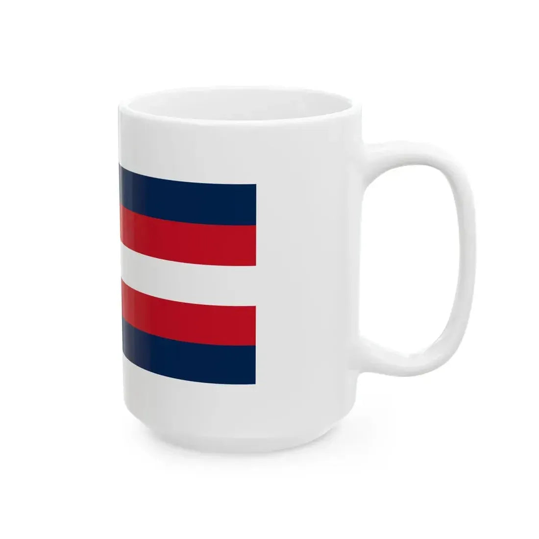 Naval ensign of French Algeria 1848-1910 (Algeria) White Coffee Mug - Go Mug Yourself