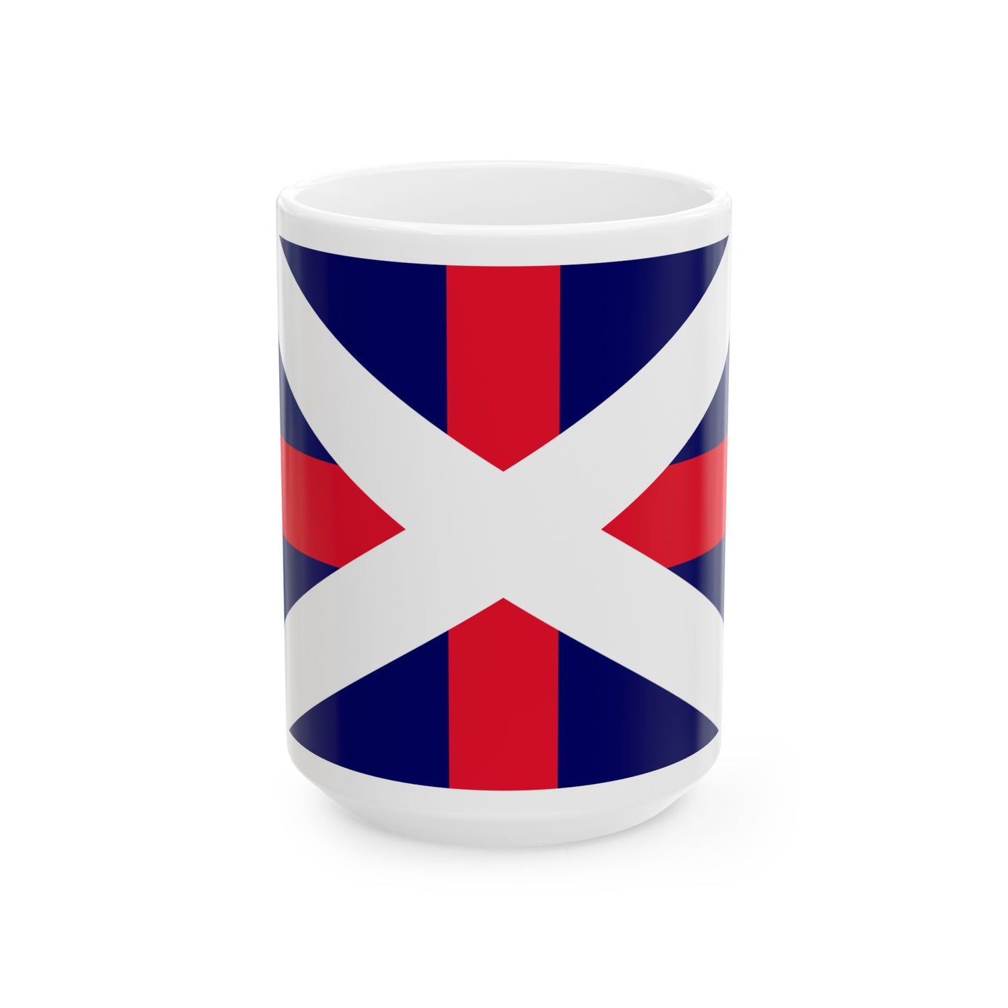 Naval Ensign of Georgia (Georgia) White Coffee Mug-15oz-Go Mug Yourself