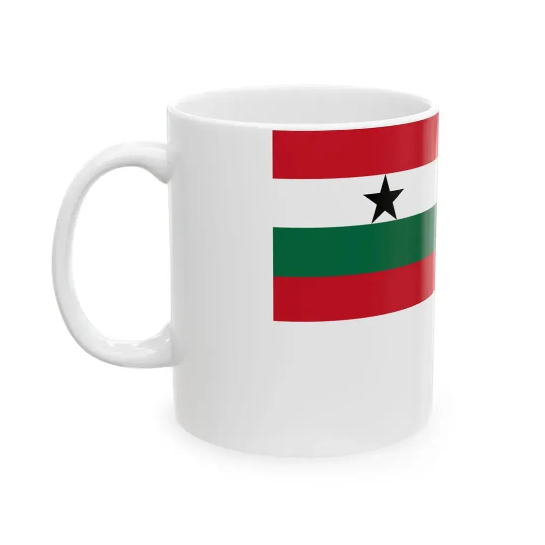 Naval Ensign of Ghana 1964-1966 (Ghana) White Coffee Mug - Go Mug Yourself