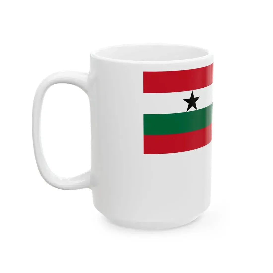 Naval Ensign of Ghana 1964-1966 (Ghana) White Coffee Mug - Go Mug Yourself
