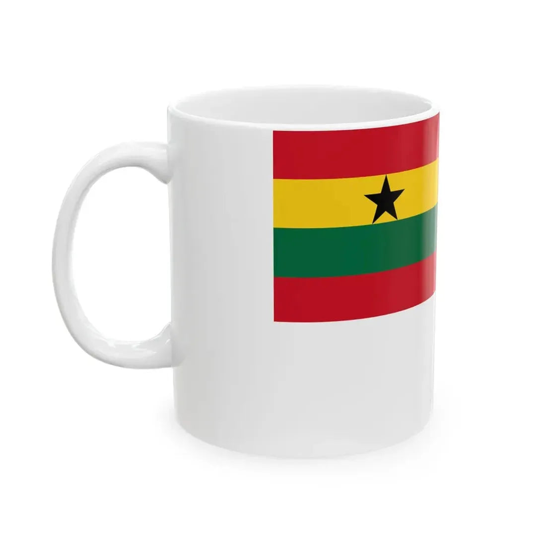 Naval Ensign of Ghana (Ghana) White Coffee Mug - Go Mug Yourself
