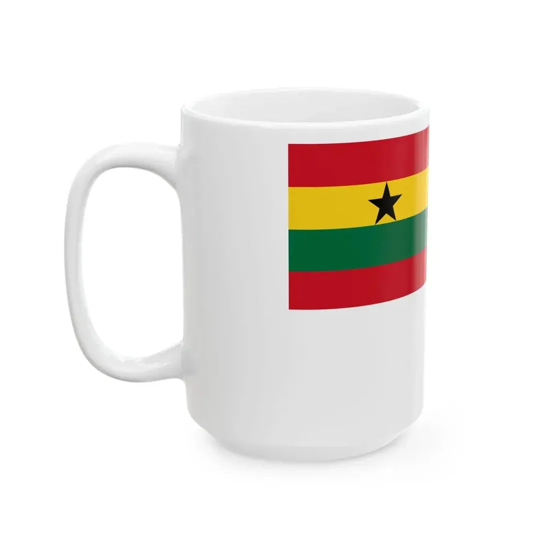 Naval Ensign of Ghana (Ghana) White Coffee Mug - Go Mug Yourself