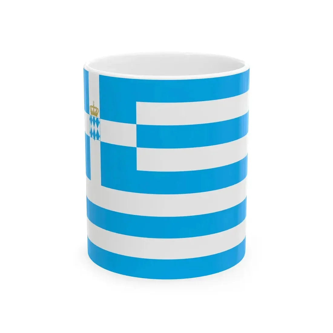 Naval Ensign of Greece 1833-1858 (Greece) White Coffee Mug 11oz - Go Mug Yourself