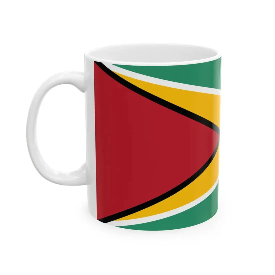 Naval ensign of Guyana (Guyana) White Coffee Mug - Go Mug Yourself