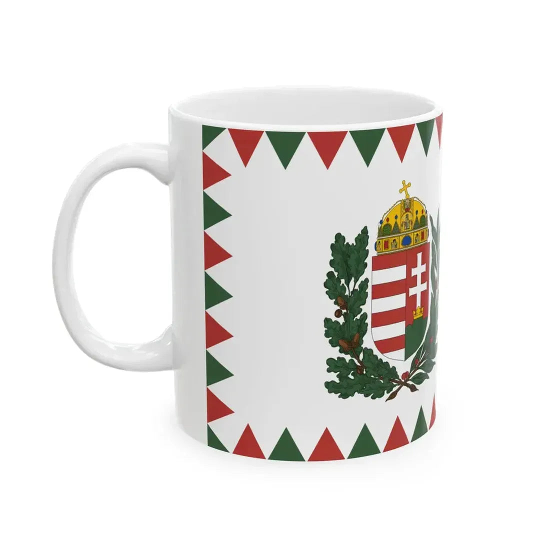Naval Ensign of Hungary 1995 proposal (Hungary) White Coffee Mug - Go Mug Yourself