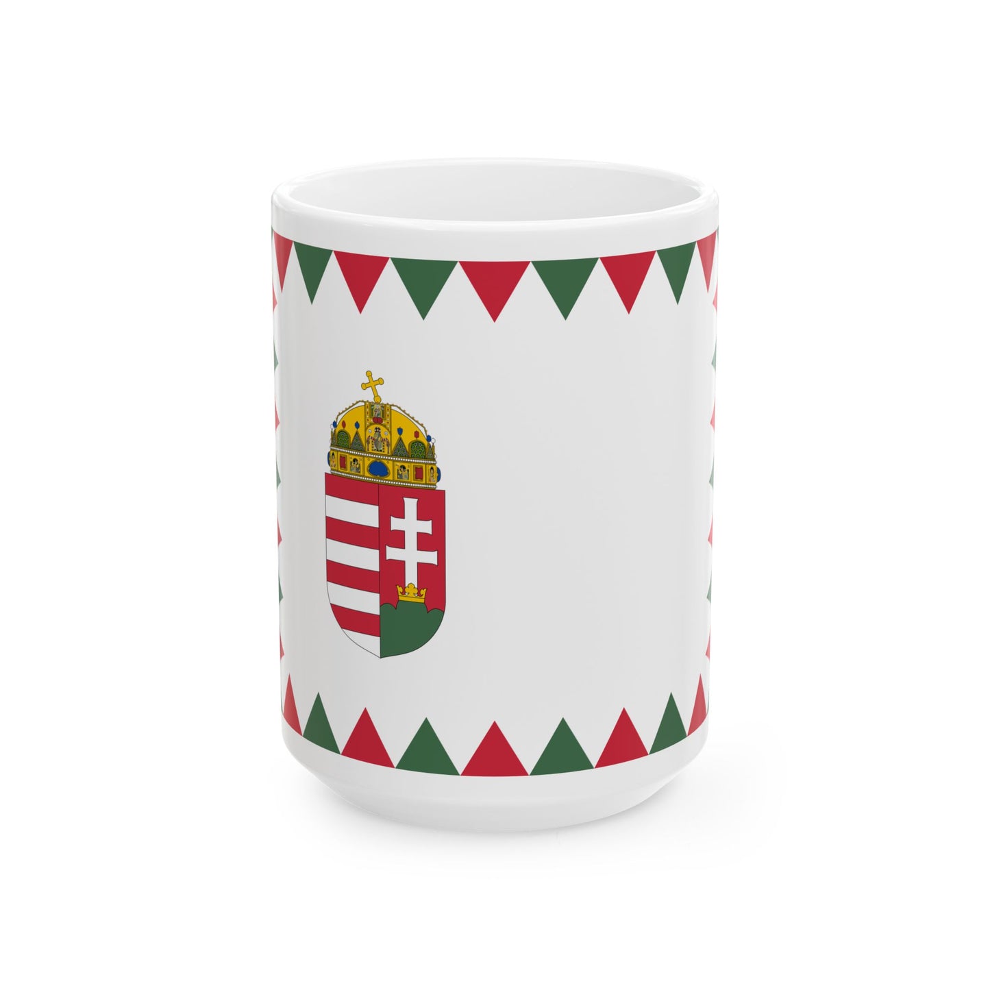 Naval Ensign of Hungary (Hungary) White Coffee Mug-15oz-Go Mug Yourself
