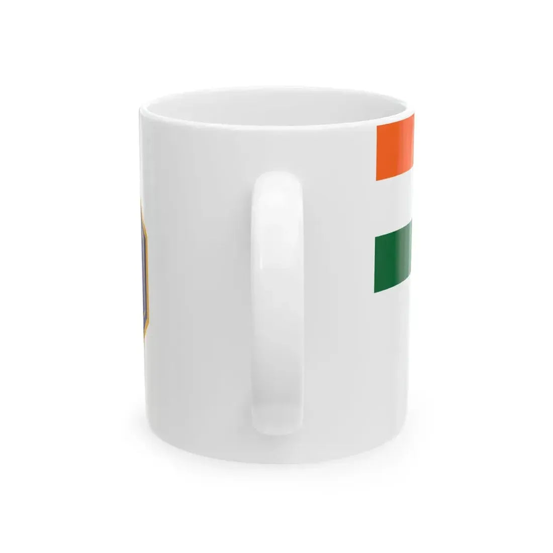 Naval Ensign of India (India) White Coffee Mug - Go Mug Yourself