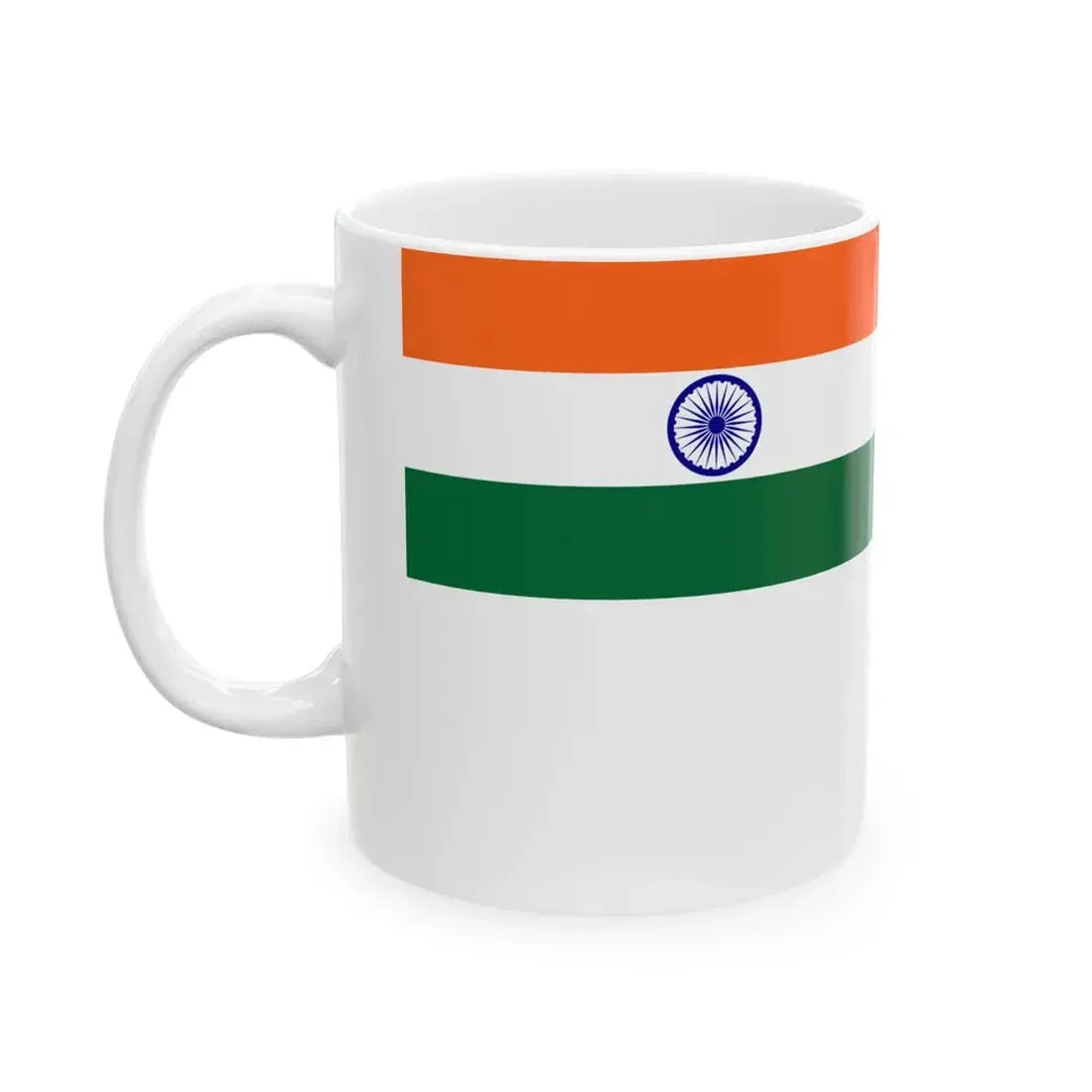 Naval Ensign of India (India) White Coffee Mug - Go Mug Yourself