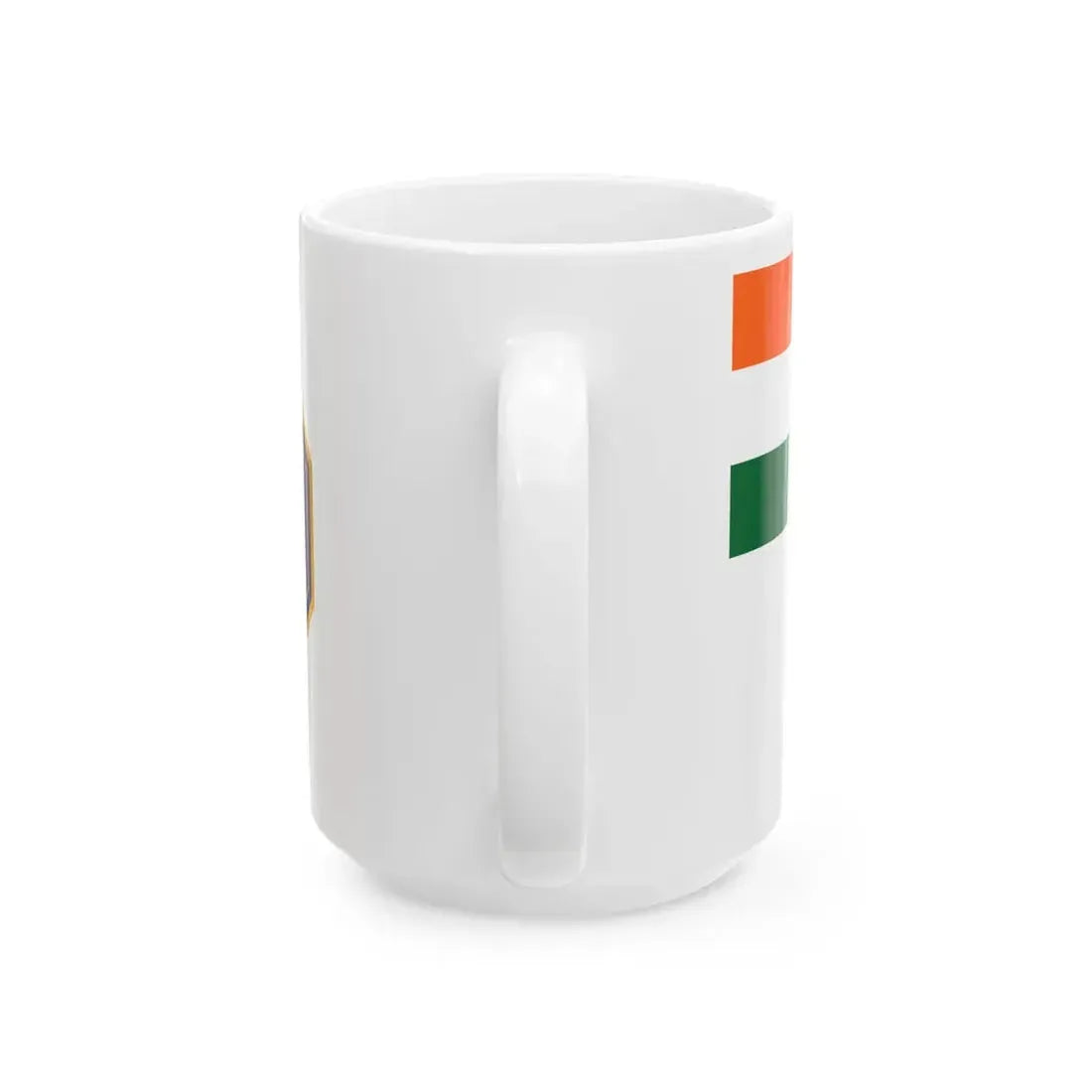 Naval Ensign of India (India) White Coffee Mug - Go Mug Yourself