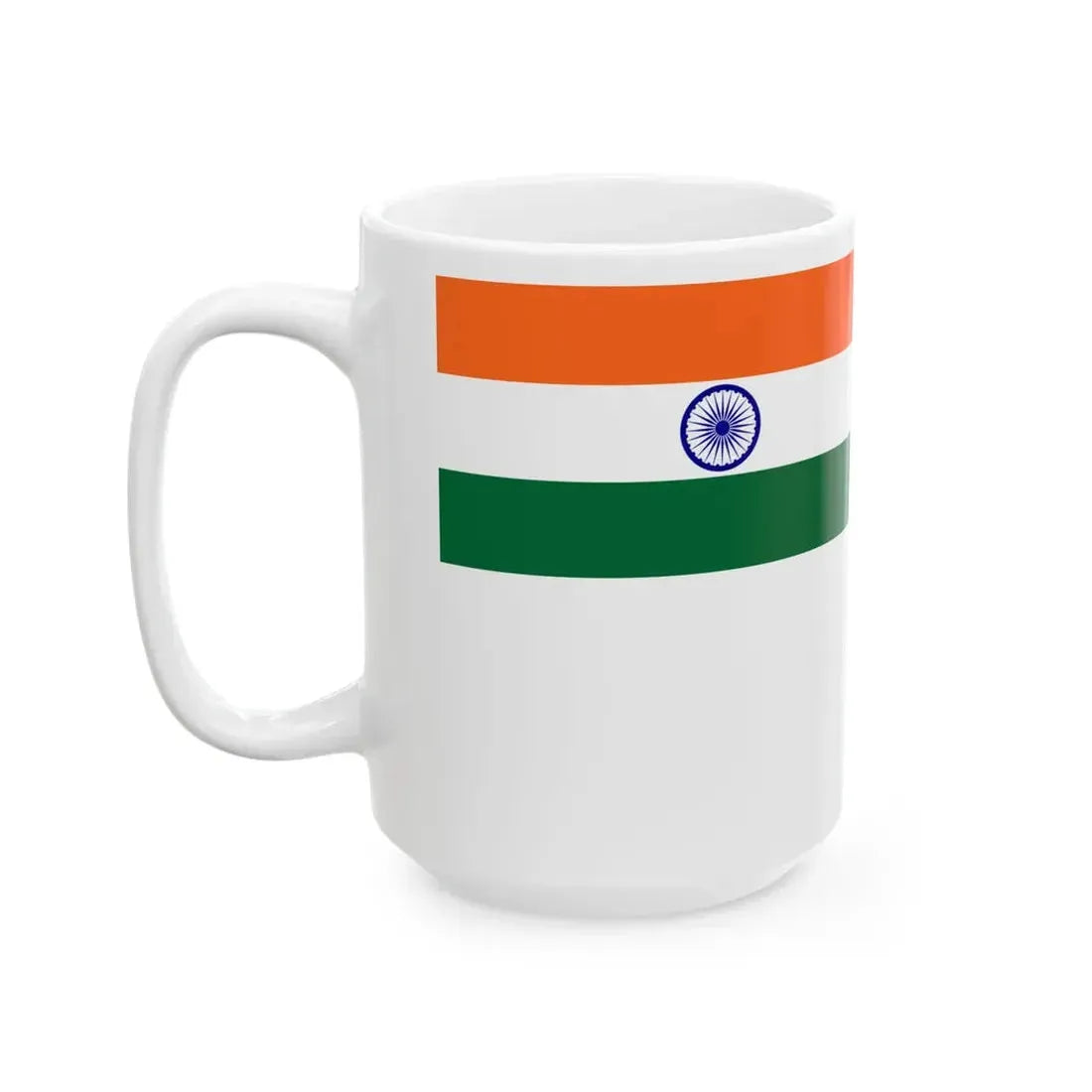 Naval Ensign of India (India) White Coffee Mug - Go Mug Yourself
