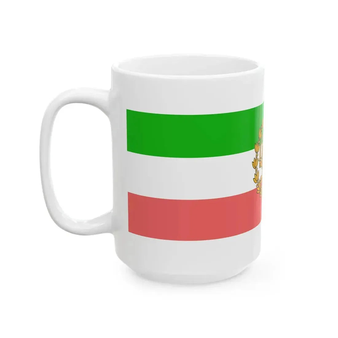 Naval Ensign of Iran 1907-1933 (Iran) White Coffee Mug - Go Mug Yourself