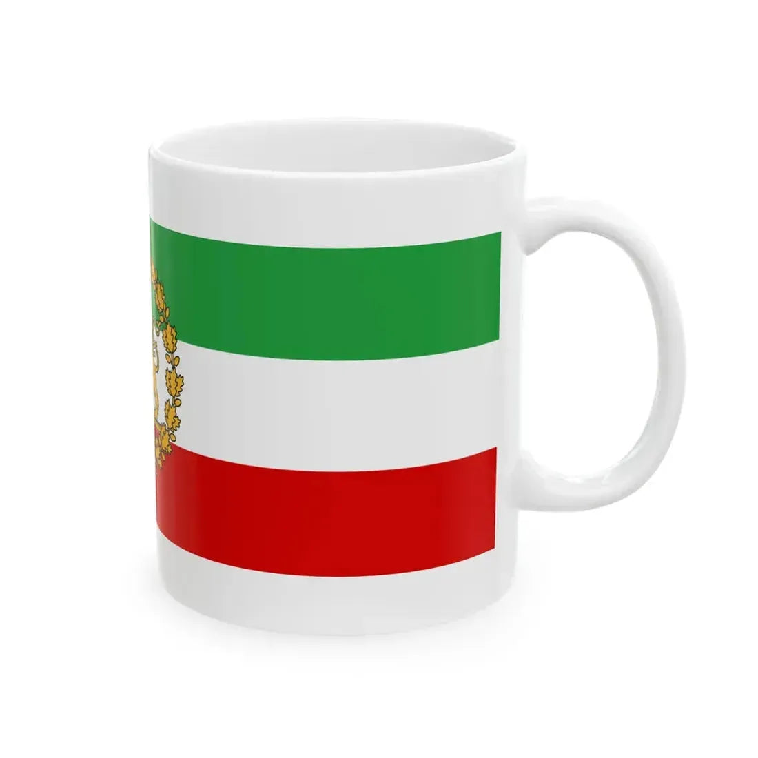 Naval Ensign of Iran 1933-1964 (Iran) White Coffee Mug - Go Mug Yourself