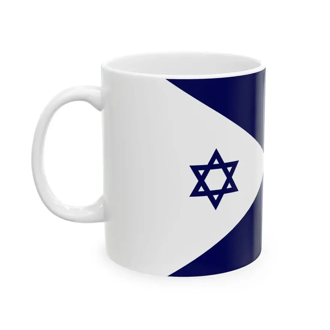 Naval Ensign of Israel (Israel) White Coffee Mug - Go Mug Yourself