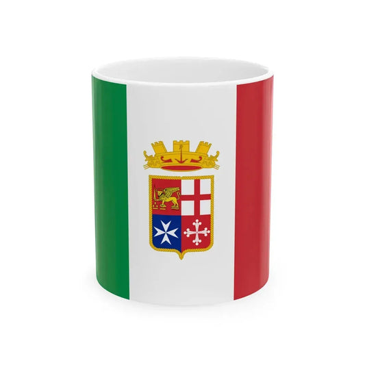 Naval Ensign of Italy 1947-2013 (Italy) White Coffee Mug 11oz - Go Mug Yourself