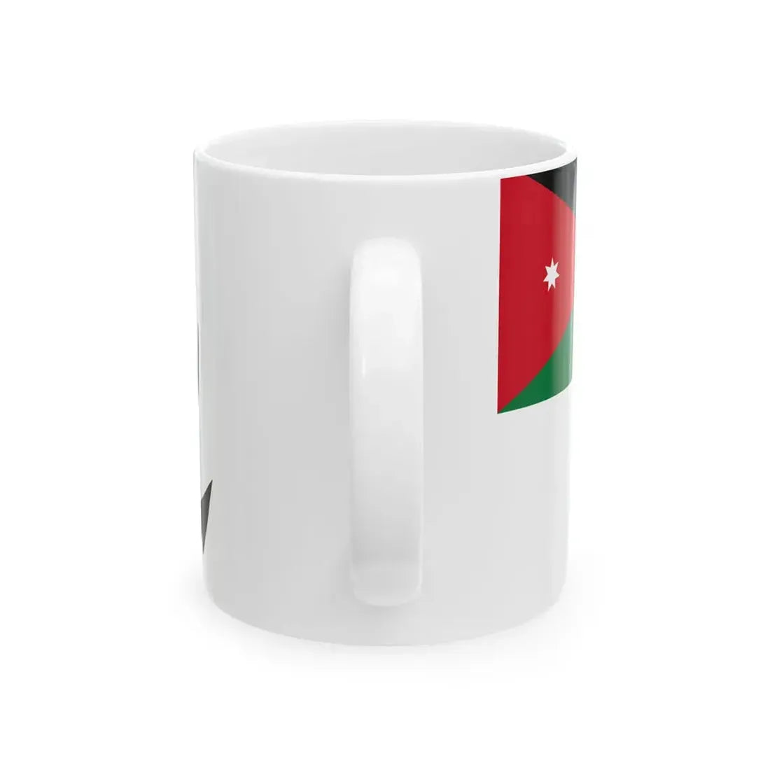 Naval Ensign of Jordan (Jordan) White Coffee Mug - Go Mug Yourself